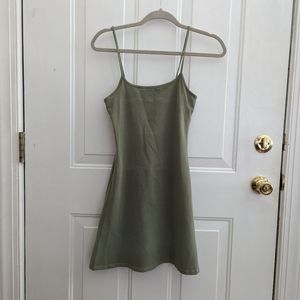 Olive Green slip dress